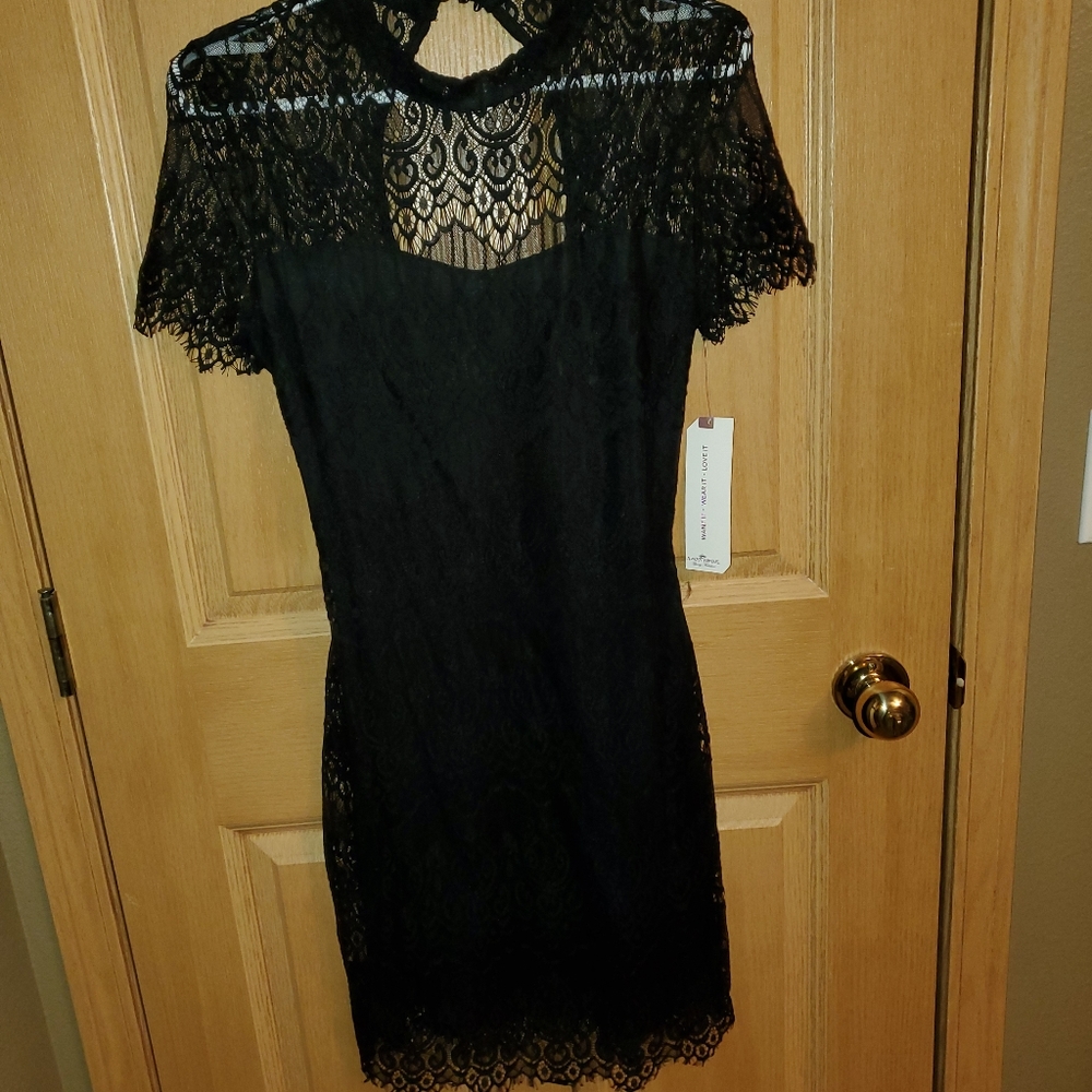 Lace little black dress